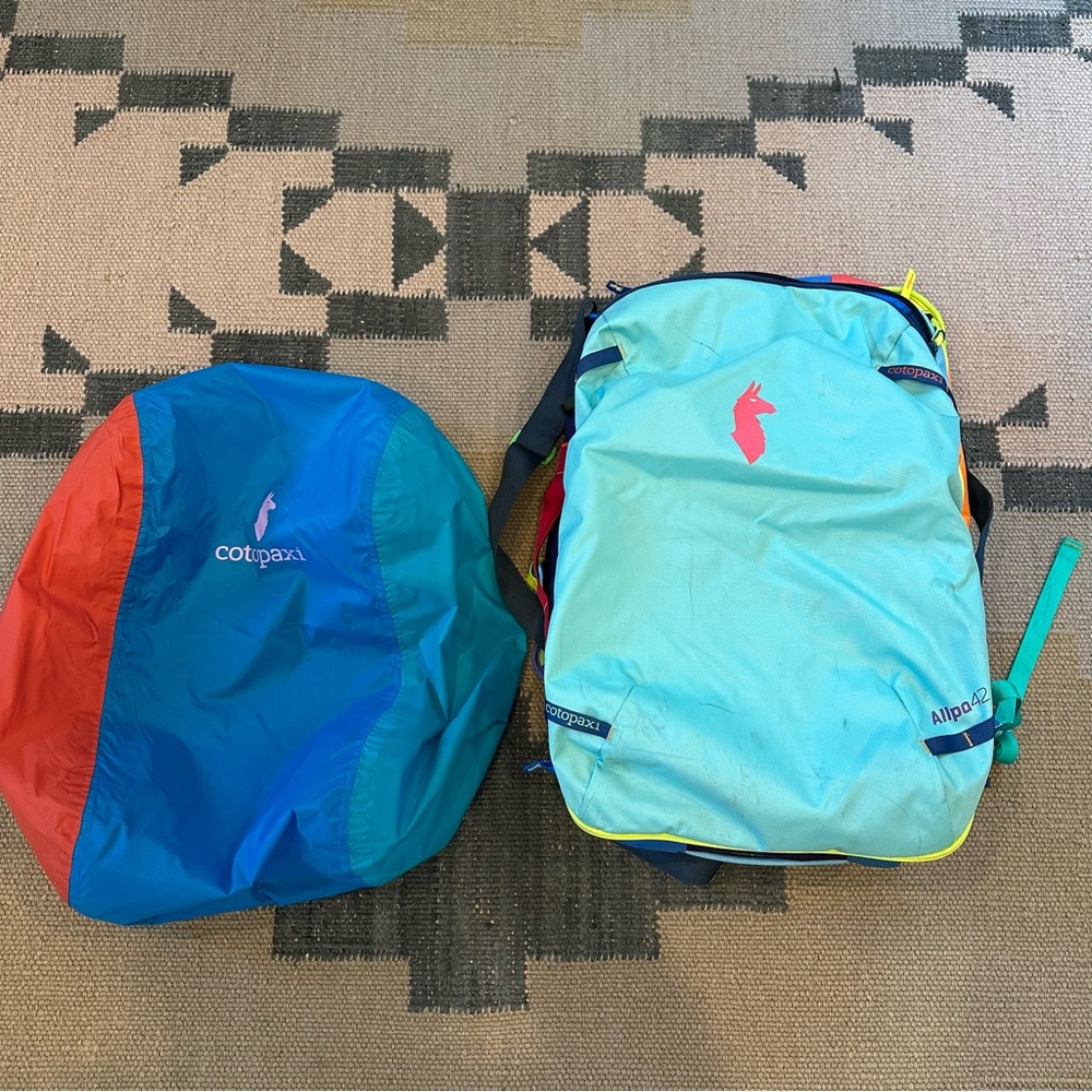 42 liter Cotopaxi Colorful Backpack with Cover